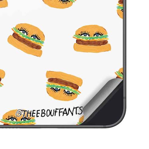 Bouffants and Broken Hearts Cute Burgers Galaxy S25 Skin